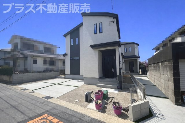 【外観】 | 福岡市東区青葉7丁目　B号棟（全2棟）【仲介手数料無料・0円】 | 現地写真。プラス不動産販売なら、現場の全ての棟をまとめてご見学頂けます。