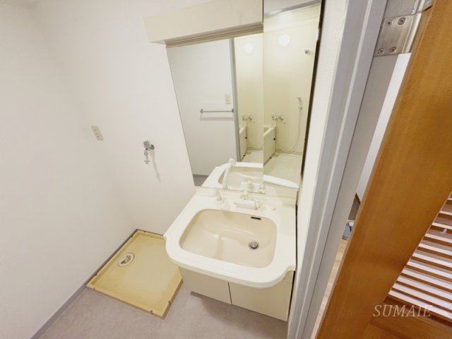 T’ s garden篠崎の洗面所|広い洗面スペース