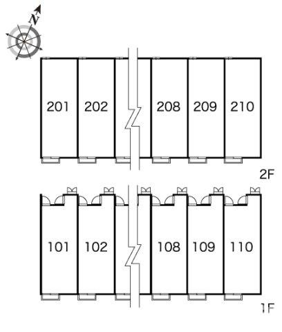レオパレスシュトラールの区画図