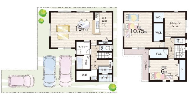 ★現地見学可能！★亀岡市篠町柏原町頭　限定1邸の間取り|2号地