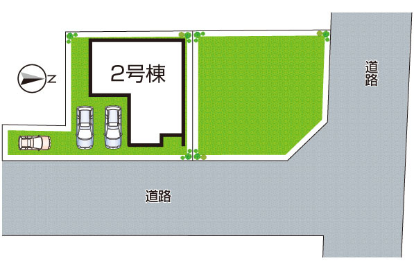 ★現地見学可能！★亀岡市篠町柏原町頭　限定1邸の区画図|全2区画