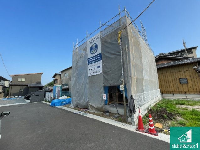 ★現地見学可能！★亀岡市篠町柏原町頭　限定1邸の外観|周辺は落ち着いた街並みの住宅地！子育てがしやすい住環境です！まだ未完成ですが、現地でしかわからない事もございます。是非一度ご覧ください。