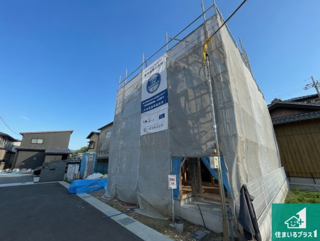 ★現地見学可能！★亀岡市篠町柏原町頭　限定1邸の前面道路含む現地写真|周辺は落ち着いた街並みの住宅地！子育てがしやすい住環境です！まだ未完成ですが、現地でしかわからない事もございます。是非一度ご覧ください。