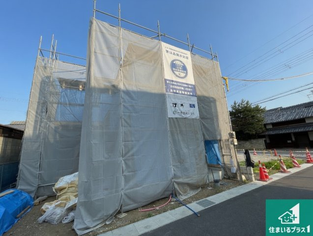 ★現地見学可能！★亀岡市篠町柏原町頭　限定1邸の外観|周辺は落ち着いた街並みの住宅地！子育てがしやすい住環境です！まだ未完成ですが、現地でしかわからない事もございます。是非一度ご覧ください。
