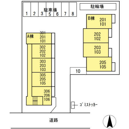 ルナマリア国立Aの区画図