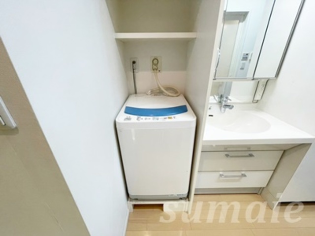 AXIS桜木町の洗面所|洗濯機置場