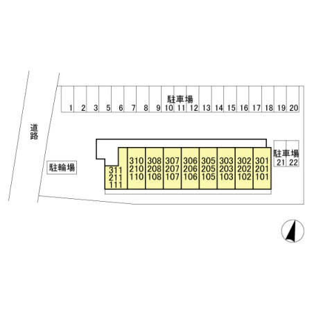 NTCながれやまの区画図