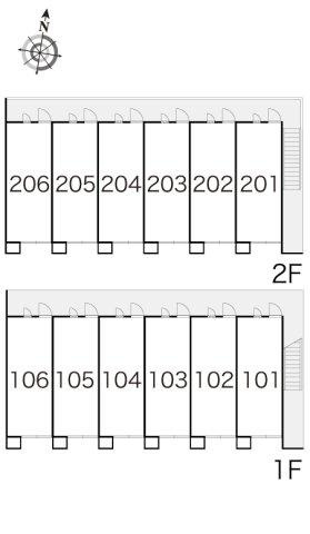 レオパレスたかぎの区画図