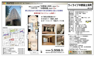 【その他】 | ウィライブ中野富士見町　仲介手数料無料＋15万円現金プレゼント中