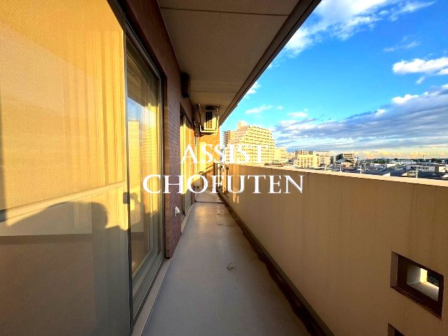 メルヴェーユ調布のバルコニー