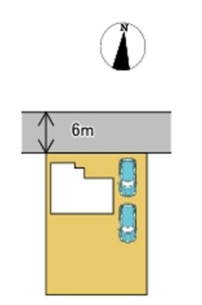 笠間市大田町　戸建ての区画図