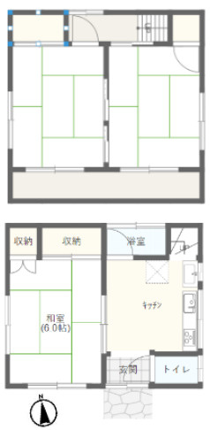 【間取り】 | 富士見市渡戸３丁目貸家