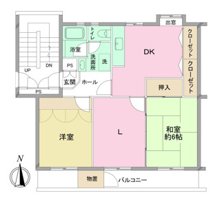 【間取り】 | 上中里団地34号棟