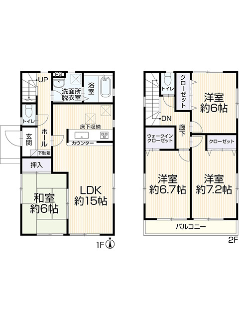 岡崎市稲熊町8丁目の間取り