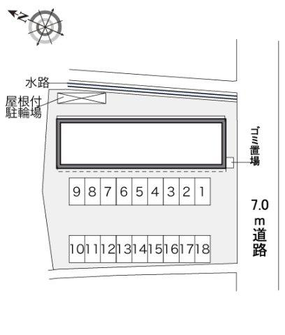 レオパレスブレッツァ　イーストの区画図