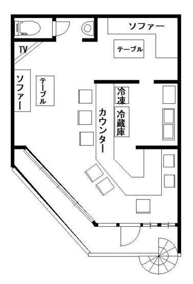 【間取り】 | Ryuビル　山中田1丁目貸テナント2階