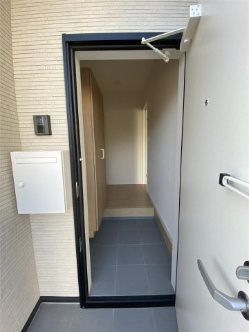 高柳東町木造戸建賃貸住宅の玄関