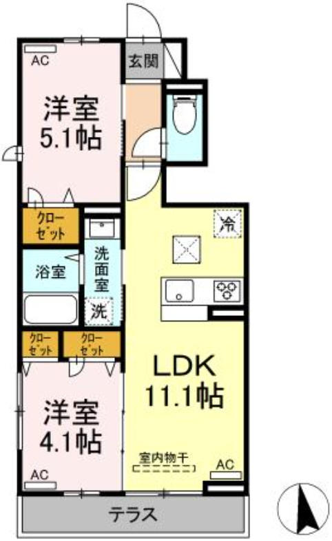 エスタシオンの間取り