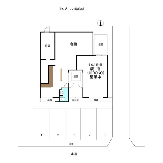 【間取り】 | タンブール1階店舗　はびきの4丁目路面テナント