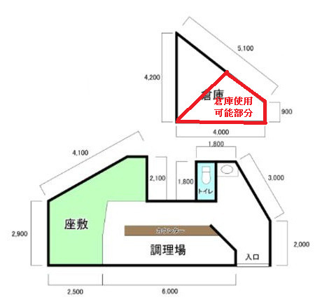 【間取り】 | パインヒル　松ヶ丘東町路面店舗
