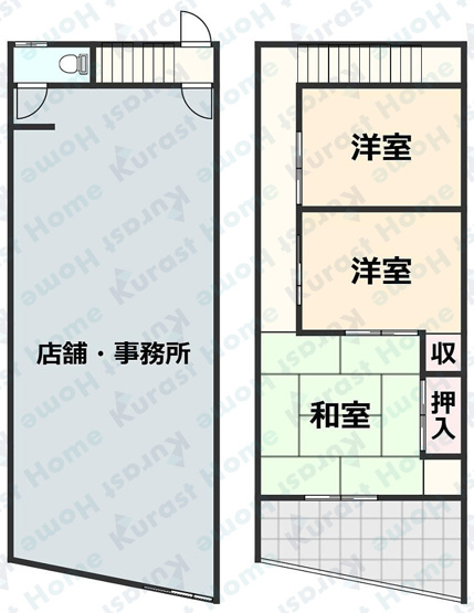 【間取り】 | 藤井寺市岡2丁目店舗
