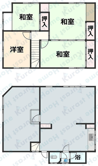 【間取り】 | 法善寺4丁目店舗事務所