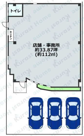 【間取り】 | 旧170号線沿西浦1階路面店舗
