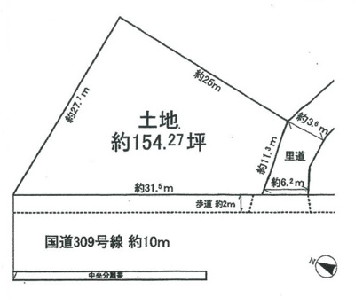 【区画図】 | 美原区平尾ロードサイド借地