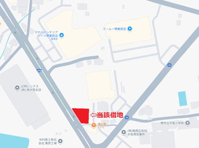 【地図】 | 美原区平尾ロードサイド借地