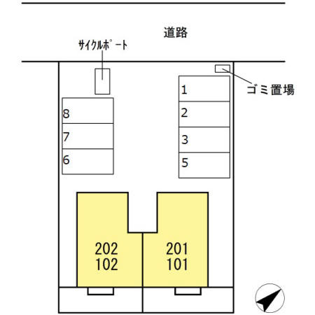 エルモッソの区画図