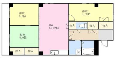 Sunコバヤシ’90の間取り