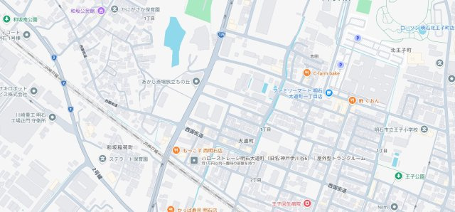 明石市大道町　新築一戸建ての地図