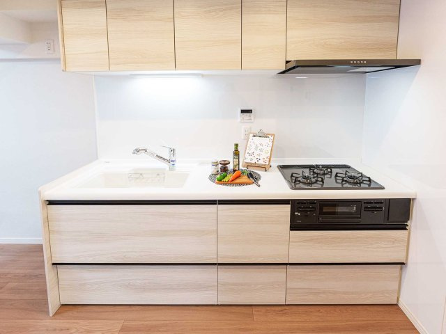 コーポ市川のキッチン|※完成施工例の為、実際の仕様とは異なる場合がございます。