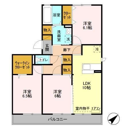 グランドール ソシアの間取り