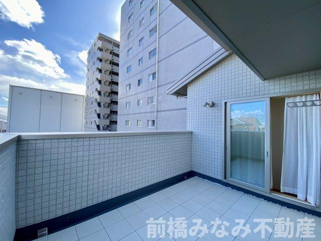 【新築】前橋市問屋町2丁目　限定1棟　スマートワンシティ　新築建売のバルコニー|落ち着いた時間を過ごせるバルコニーです