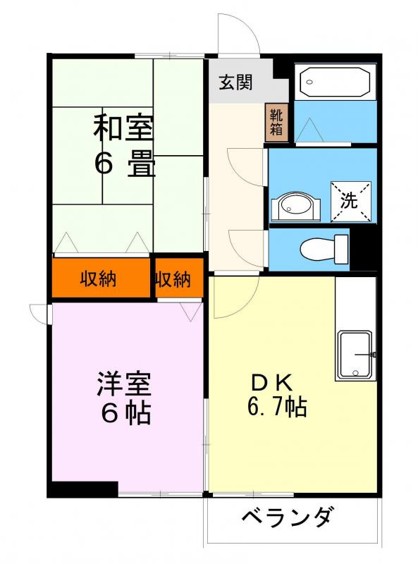 ステーションフロントハイツⅠの間取り