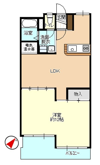 関屋ハイツの間取り
