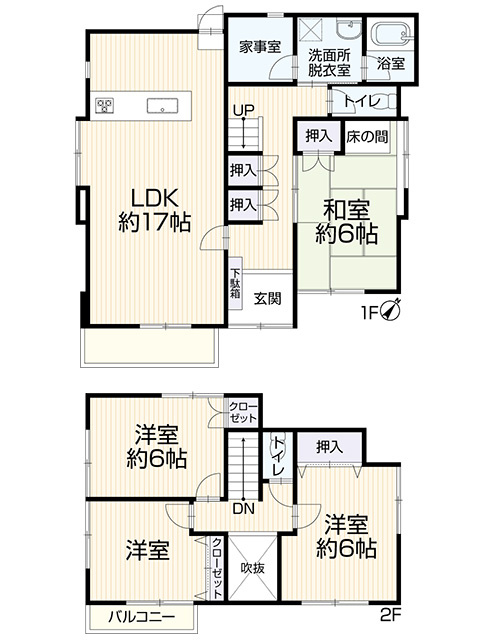 豊田市松平志賀町2-4の間取り