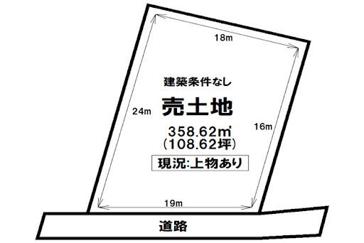 売土地　出雲市天神町の土地図