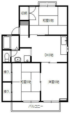 セジュール青島の間取り