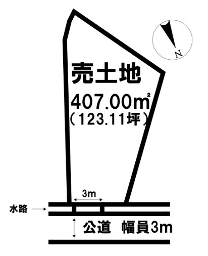 売土地　灘分町