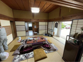 中古戸建　斐川町富村の居間・リビング|使いやすい居間です