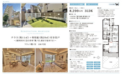 【その他】 | フラッツ鷺ノ宮　仲介手数料無料＋40万円現金プレゼント中