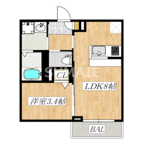rh Nishiomiyaの間取り|間取図☆