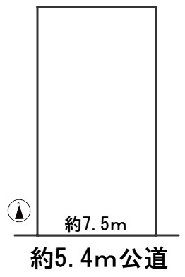 ６６６２９　岐阜市堀田町土地の区画図