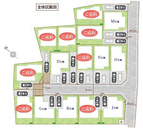 市川市大野町３丁目の区画図