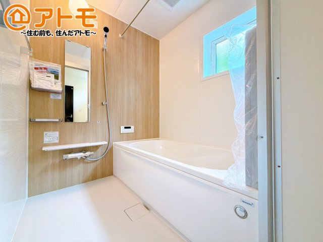 【浴室】 | 伊豆の国市中條　新築一戸建て　全1棟 | お風呂で日々の疲れを落としましょう♪スタイリッシュなお風呂になっています！