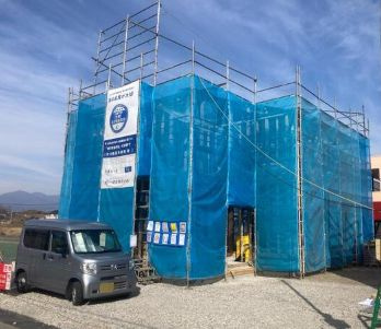 リーブルガーデンＳ第２前橋女屋　1号棟の外観|現在建築中です。５月完成予定です！