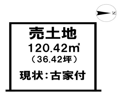 売土地　知井宮町の土地図