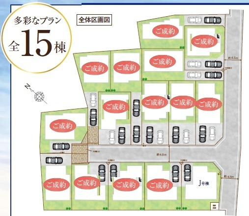 市川市大野町３丁目の区画図